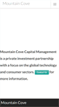 Mobile Screenshot of mountaincovecapital.com