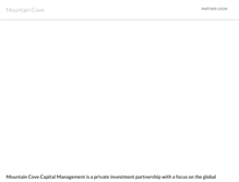 Tablet Screenshot of mountaincovecapital.com